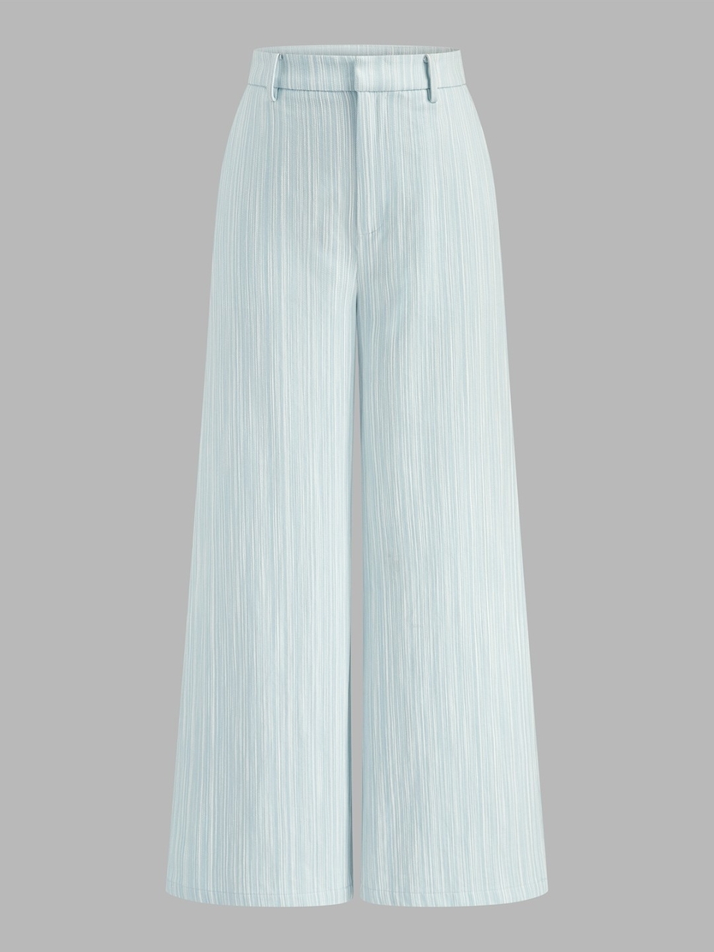 NWOT Commense Pastel Blue Wide-Leg High-Rise Pants